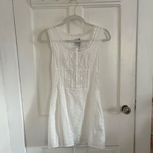 With Jean Adeline Dress | White Embroidered